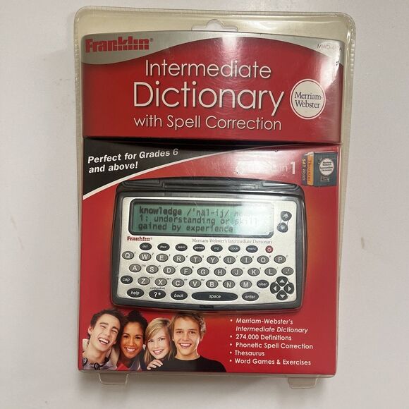 Franklin MWD-460A Merriam-Webster Intermediate Dictionary Spell Correction New - Picture 2 of 3